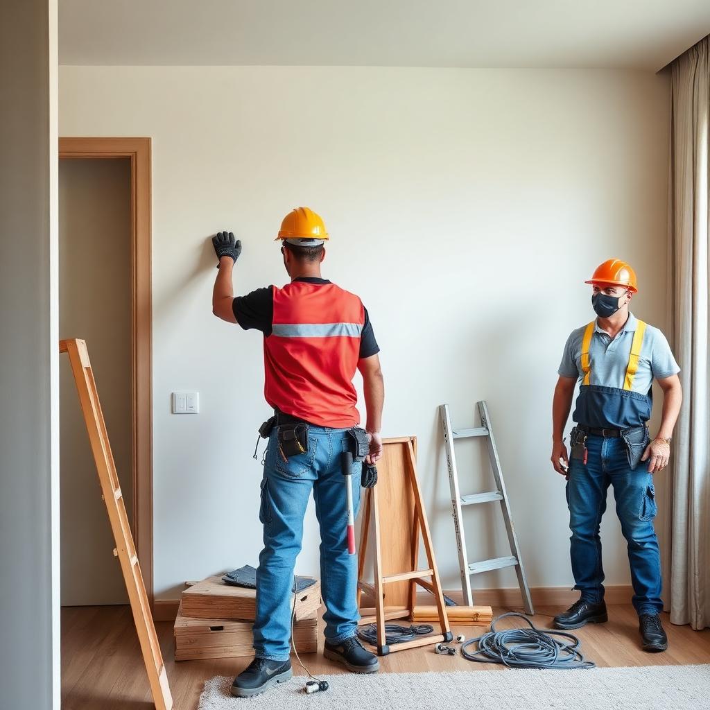 Squadra di operai al lavoro